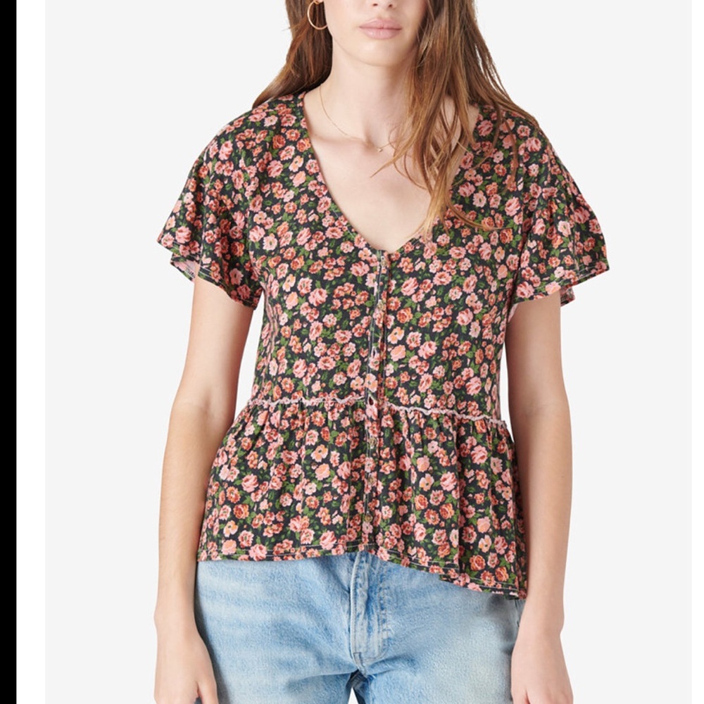 Lucky Brand babydoll top